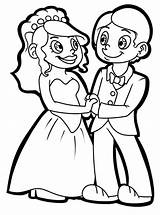 Wedding Couple Coloring Pages At GetColoringscom  Free Printable sketch template