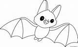 Bat Cute Animal Coloring page Printable sketch template