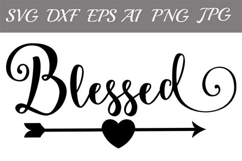 Blessed SVG, CHRISTIAN SVG,Monogram svg Files,Silhouette Files By PrettyDesignStudio | TheHungryJPEG