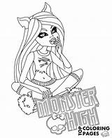 Clawdeen Monster High Coloring Pages To Print sketch template