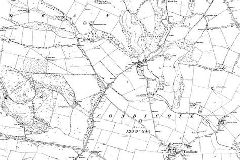 Map of Gloucestershire OS Map name 021-NE, Ordnance Survey, 1884-1894 ...