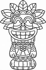 Printable Totem Pole Coloring Pages sketch template