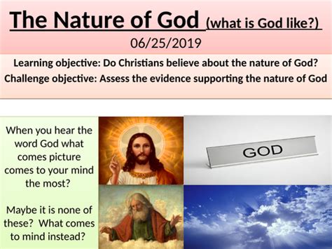 Nature of God Christianity | Teaching Resources