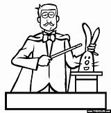 Magician Coloring Pages Printable sketch template