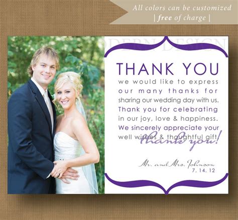 wedding thank you note, wedding thank you card, guest thank you, to our ...