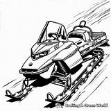 Snowmobile Coloring Pages  Free & Printable sketch template