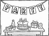 Birthday Party Coloring Pages At GetColoringscom  Free Printable sketch template