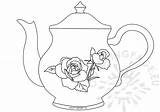 Teapot Coloring Pages At Tanscarletteblog Blog sketch template