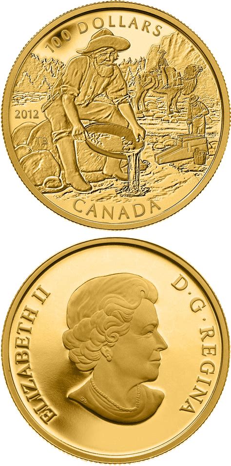 100 dollars coin - 150th Anniversary of the Cariboo Gold Rush | Canada 2012
