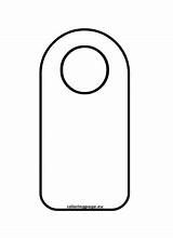 Door Hanger Template Free  Coloring Page sketch template