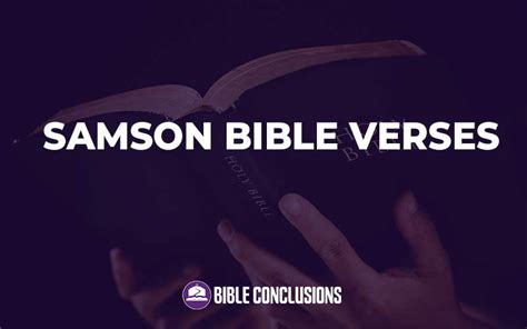 Top Samson Bible Verses - bibleconclusions.com