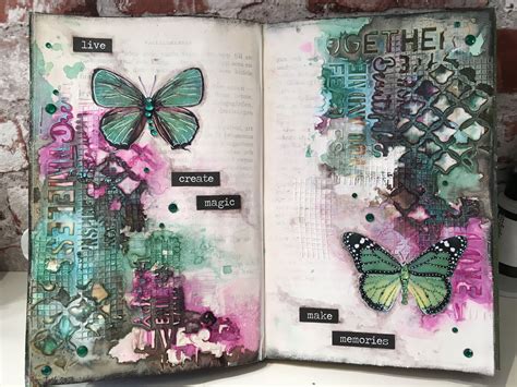 Art journal page 2nd book | Dagbok, Bokmärken