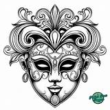 40 Venetian Carnival Mask Coloring Pages sketch template