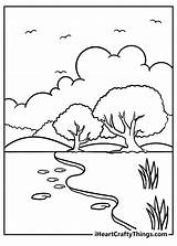 Coloring Pages Of Nature sketch template