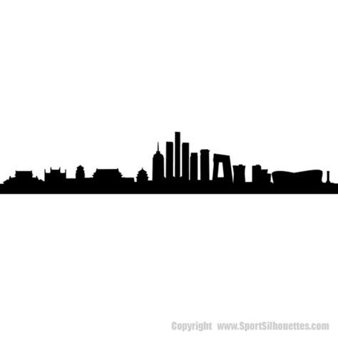 Beijing, China SKYLINE DECALS (Wall Decor) Cityscapes