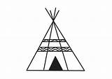 Printable Coloring Page Tepee  MitchellecHolder sketch template