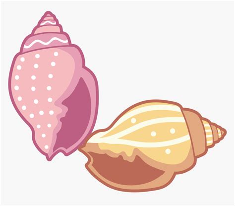 Transparent Sea Shell Clip Art - Sea Shell Cartoon Png, Png Download - kindpng