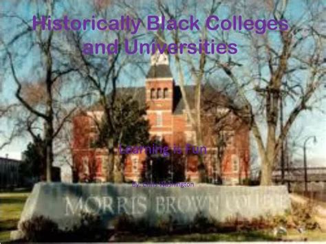 PPT - Historically Black Colleges and Universities PowerPoint Presentation - ID:2767804