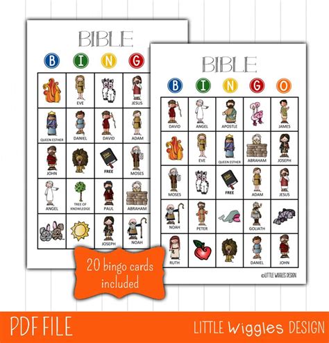 Bible Bingo Game - Printable Bingo Cards