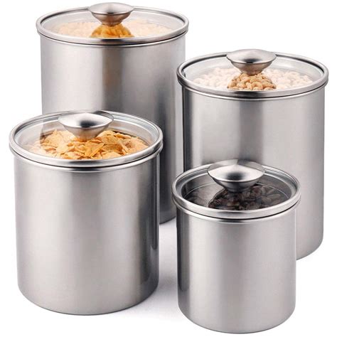 Best Stainless Canister Sets For Kitchen Counter - U Life