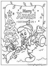 Disney Pinocchio Christmas  Free Printable Coloring Pages sketch template
