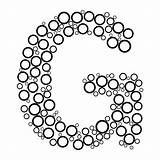 Alphabet letter g With Dot Style For coloring Book 11769124 Vector Art  sketch template