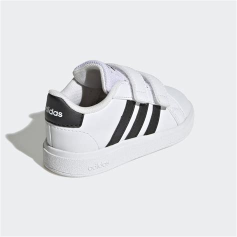 Kids Shoes - Grand Court Lifestyle Hook and Loop Shoes - White | adidas Saudi Arabia