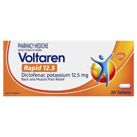 Mua Voltaren Rapid 12.5mg Pain Relief Tablets 20 chính hãng 2023 | Giaonhan247