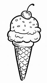 Ice Cream Cone Coloring Sketch Coloring Page sketch template