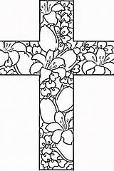 Easter Cross Coloring Pages Printable sketch template