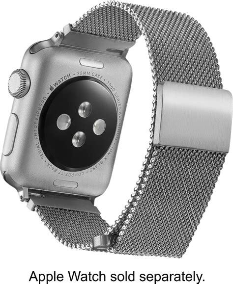 Questions and Answers: Platinum™ Magnetic Stainless Steel Mesh Band for Apple Watch 38mm, 40mm ...