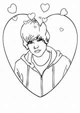 Justin Bieber Coloring Pages For Girls sketch template