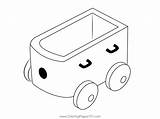 Trolley Car Coloring Page Pages sketch template