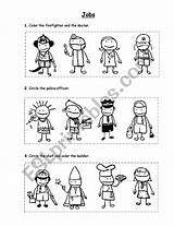 Occupations Colouring Pages sketch template