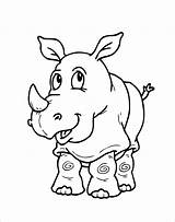 Rhino Coloring Page  ColoringBay sketch template