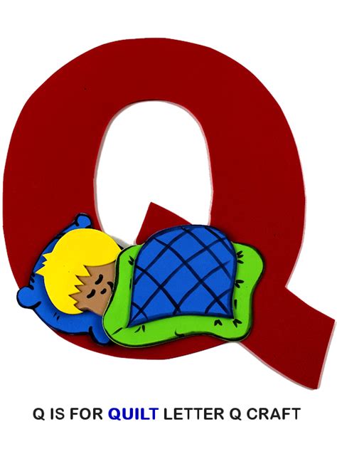 Q is for Quilt Letter Q Craft - Our Kid Things