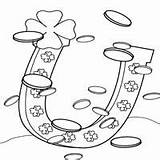 Horseshoe Coloring Page » St Patricks Day Surfnetkids sketch template