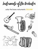 Music Instrument Coloring Page sketch template