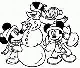 Minnie And Mickey Mouse Winter Coloring Pages & Book For Kids sketch template