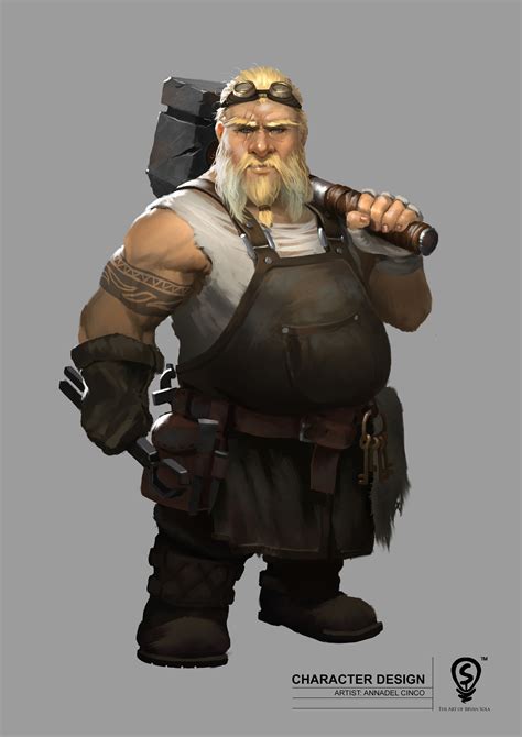 Character Design: Dwarf Blacksmith (1) | Images :: Behance