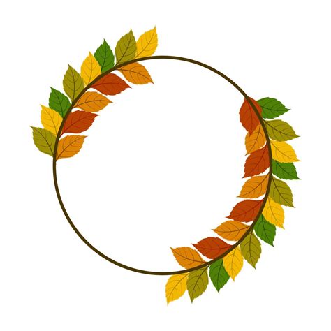 autumn leaf border design 21918867 Vector Art at Vecteezy