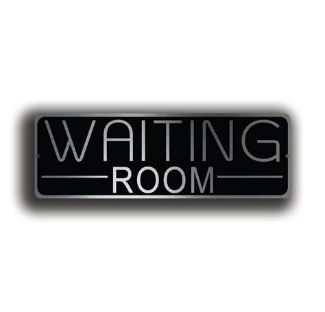 Waiting Room Sign - Classic Metal Signs