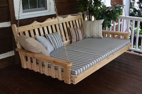 Outdoor Cedar Swing Bed & Pergola - The Owner-Builder Network