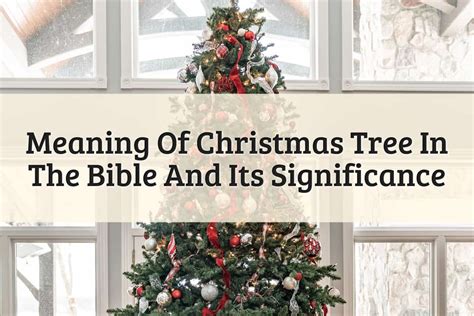 Meaning Of Christmas Tree In The Bible: Lord's Gift (2024)