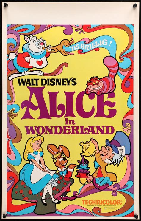 Alice in Wonderland (1951) Original Window Card Movie Poster - Original ...