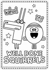 Well Done Squirrels Colouring Sheet  Hey Duggee Official Website Toy sketch template