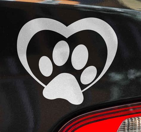 Dog Paw Print Vehicle Sticker - TenStickers