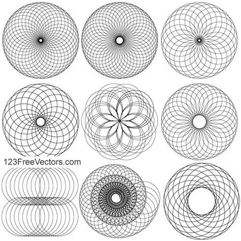 Line Art Circle Design Elements Vector Illustrator by 123freevectors on DeviantArt