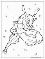 Pokemon Coloring Pages Deoxys sketch template