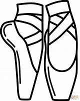 Pointe Shoes coloring Page  Free Printable Coloring Pages sketch template